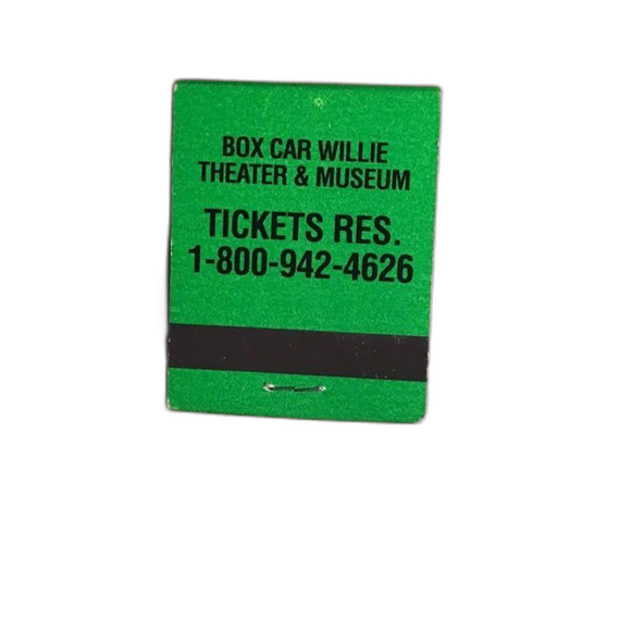 Box Car Willie Motels Promotional Matchbook Complete With 20 Matches - Picture 2 of 3
